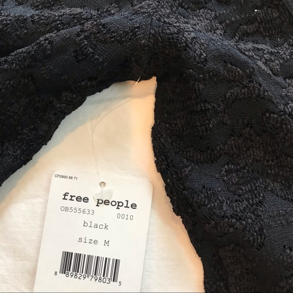 NWT Free People Lace Peplum Scoop Back Top - Picture 8 of 10